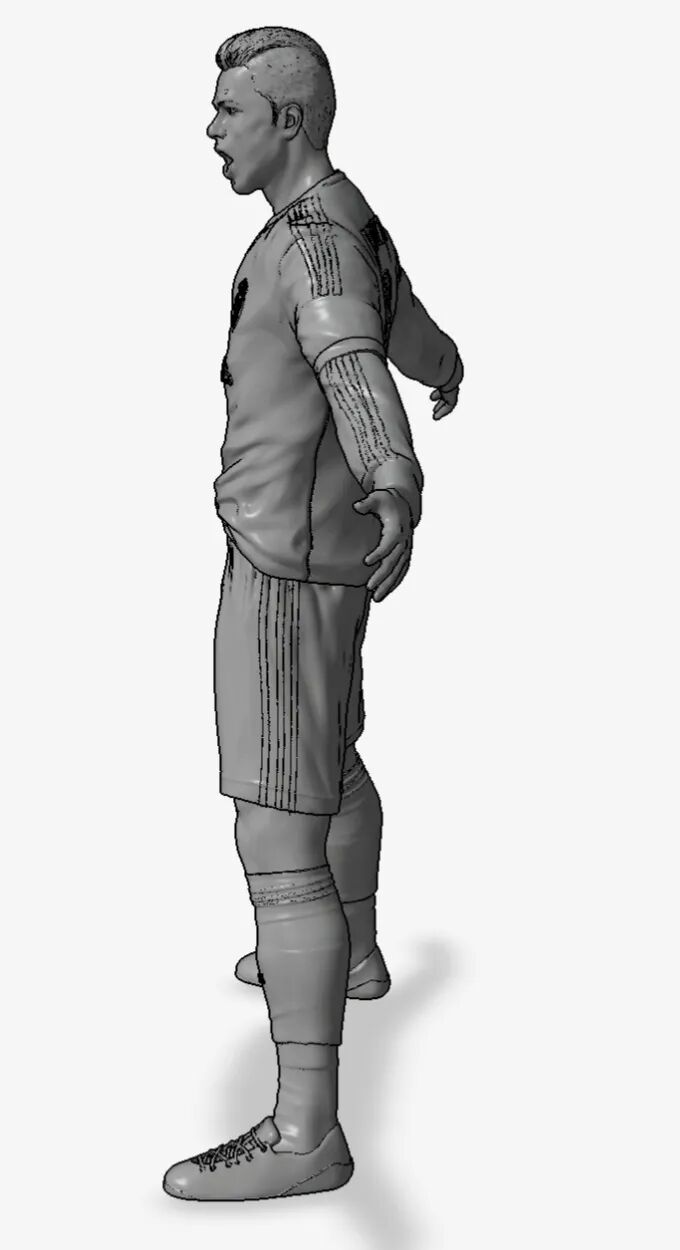 DMpro prints Ronaldo's sculpture full process exposure, only these few steps!